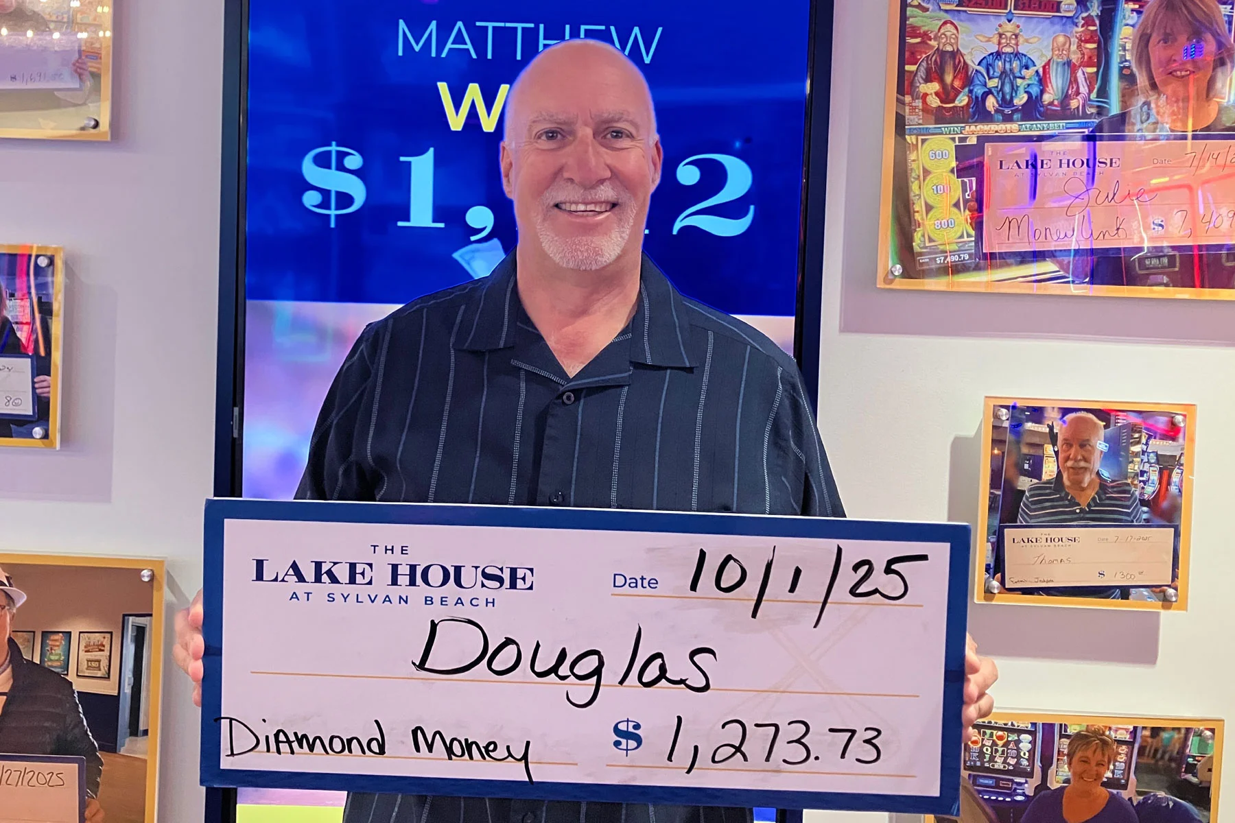 Douglas won $1,273