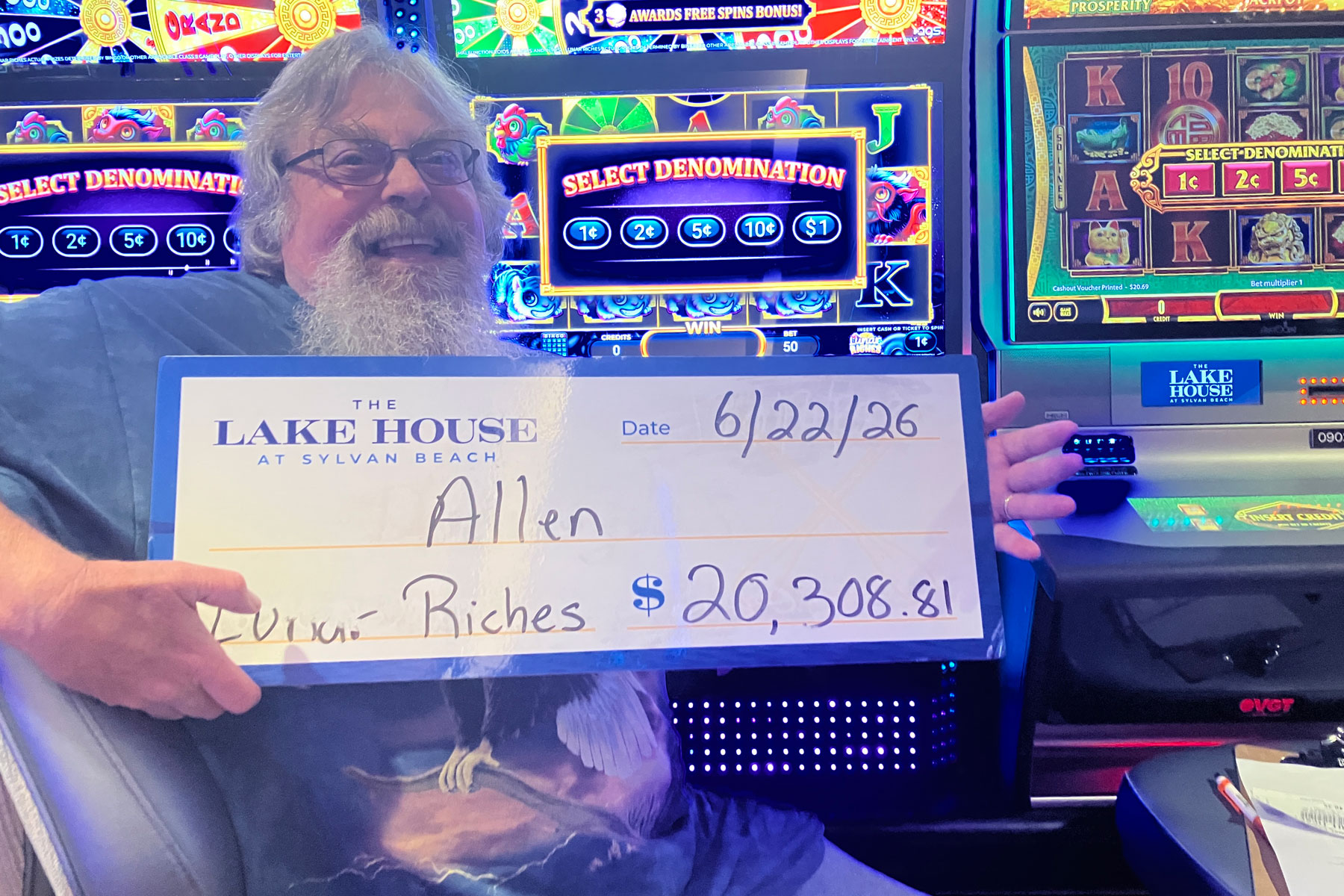 Allen won $20,308