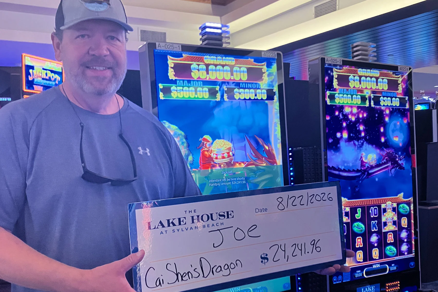 Joe won $24,241