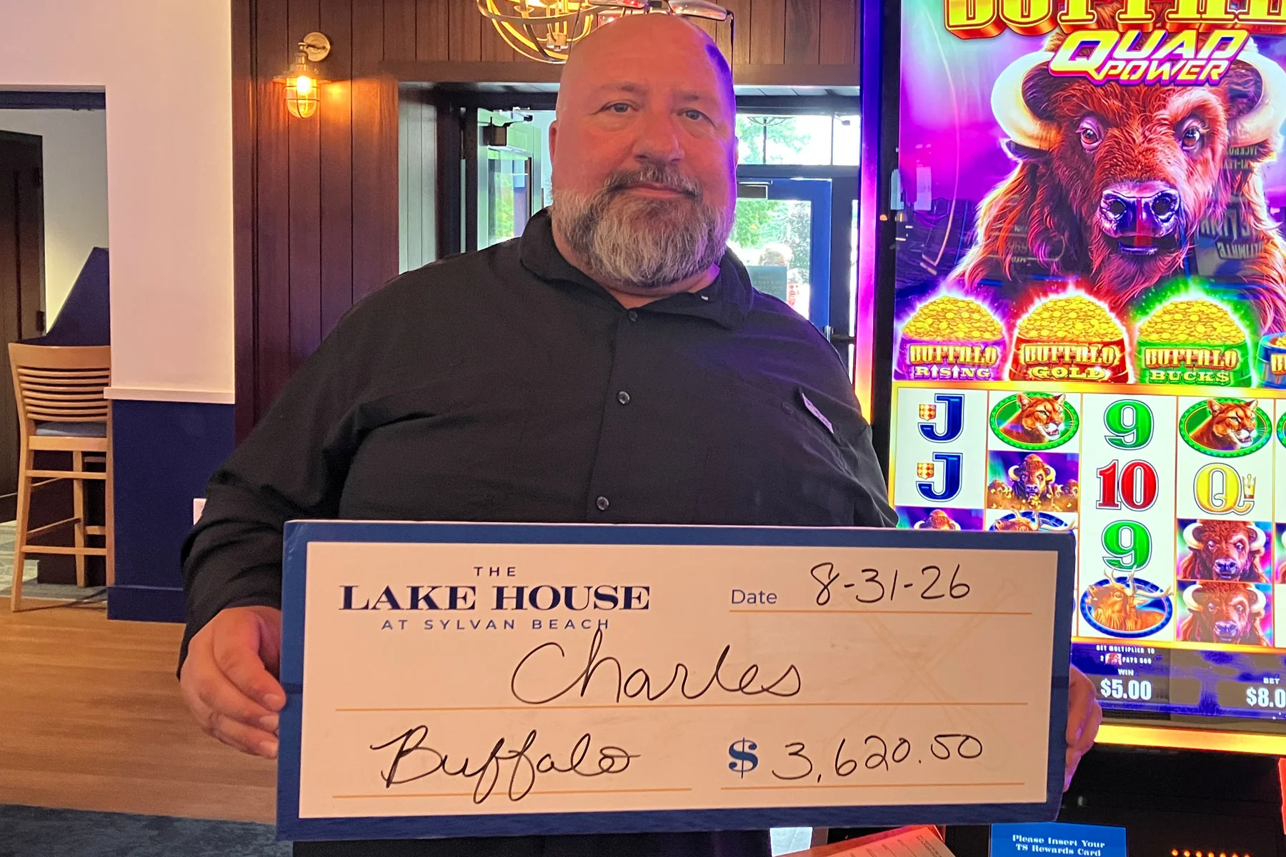 Charles won $3,620