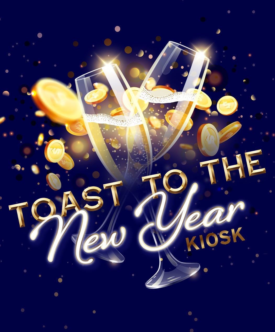 Toast To The New Year Kiosk