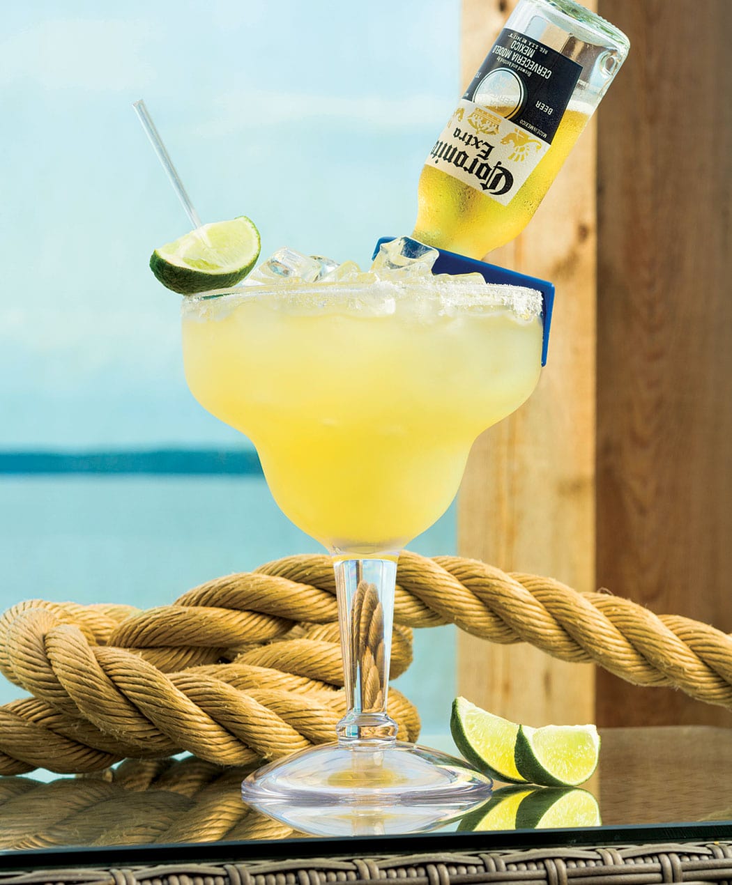 corona rita margarita at the lake house  at sylvan beach