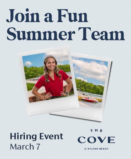 Join a Fun Summer Team Cove Hiring Event March 7
