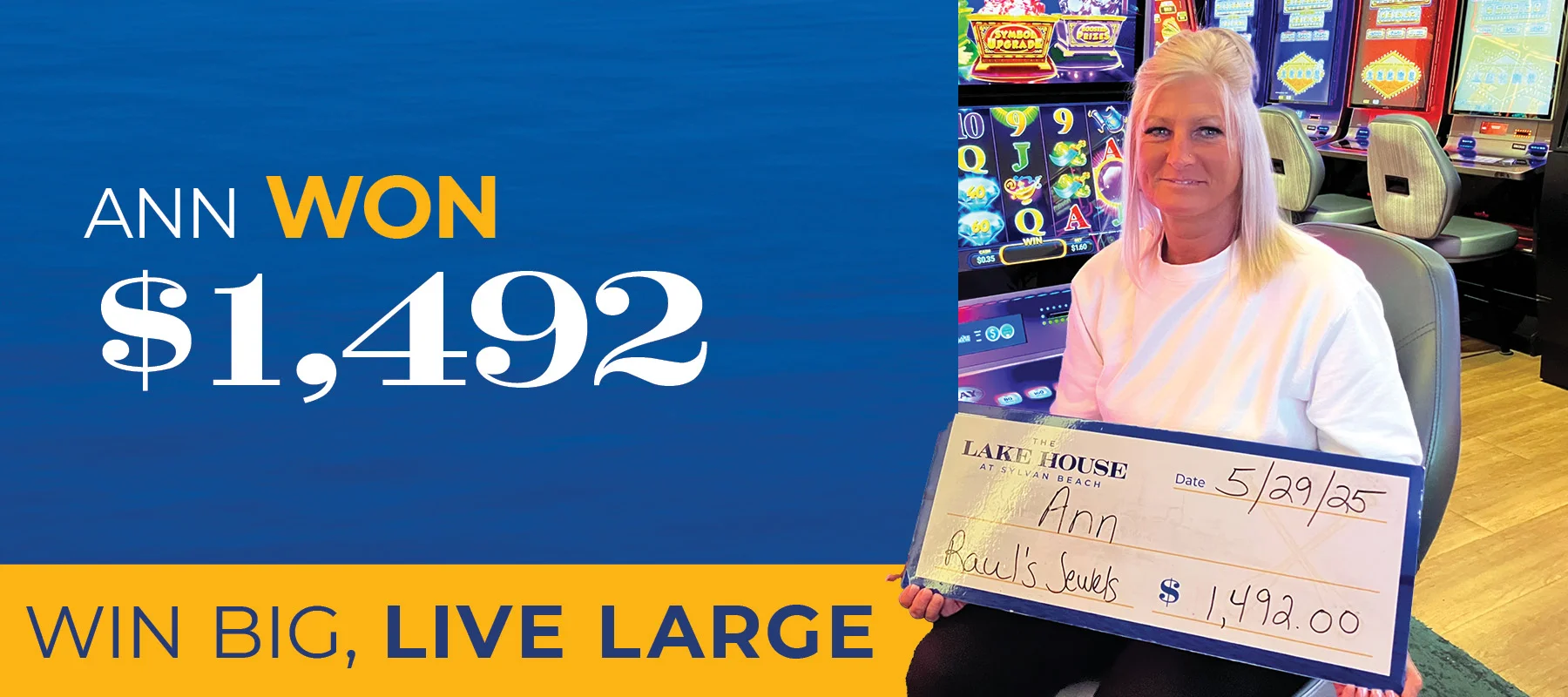 Ann won $1,492
