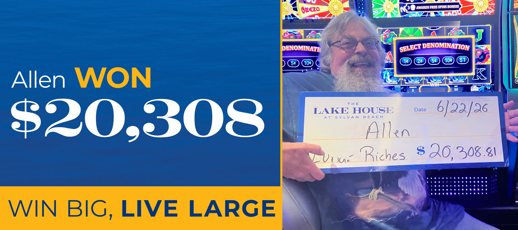 Allen won $20,308